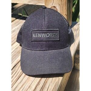 Kenworth KW Trucks Motors Blackout Mesh Snap Back Trucker Cap/Hat